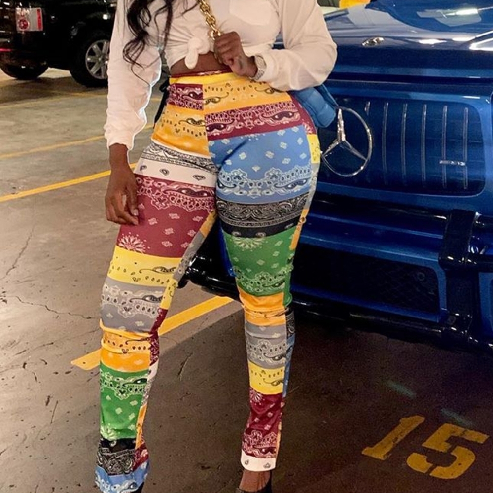 Plus Size Patchwork Pants - Picture 3 of 3